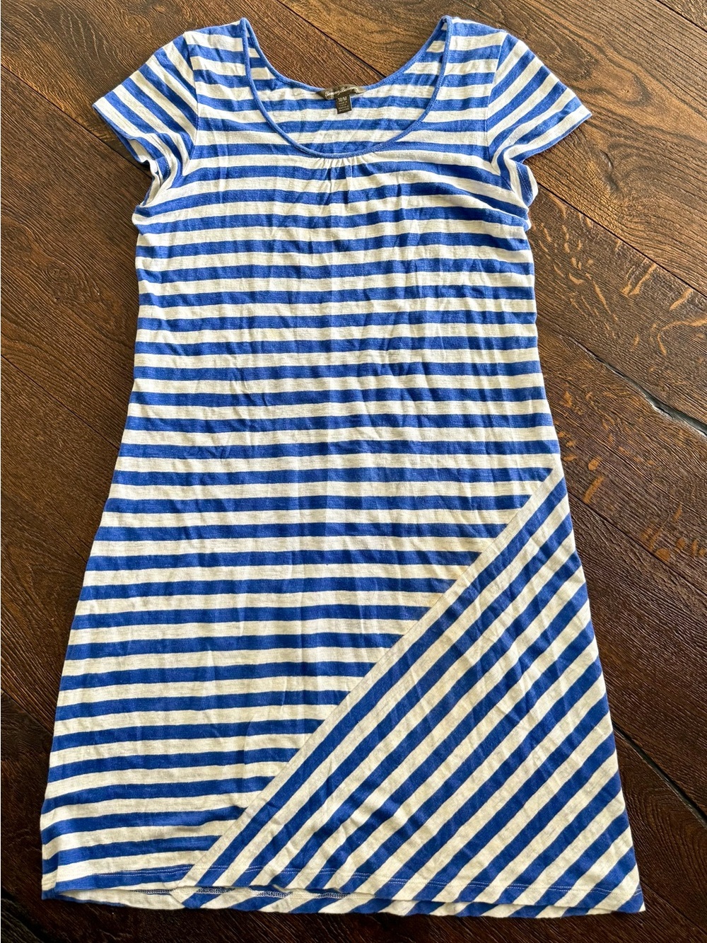 Tommy Bahama Blue and White Striped Midi Dress
